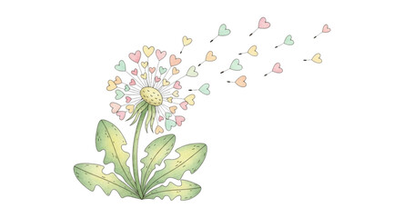 Dandelion with loves