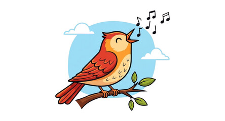 bird on a branch of tree