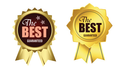 Premium Label ,Badge Vector Set, Best Seller Seal, Award Emblem, Certified Stamp, and Luxury Product Guarantee Design,the best guarantee