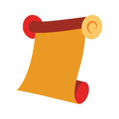 Scroll indicator isolated on white background, Vector illustration of a paper clip