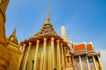 Wat Phra Kaew or Wat Phra Sri Rattana Satsadaram is temple used for various royal ceremonies during reign of King Rama I. It is temple within the Grand Palace. Inside temple is the Emerald Buddha.
