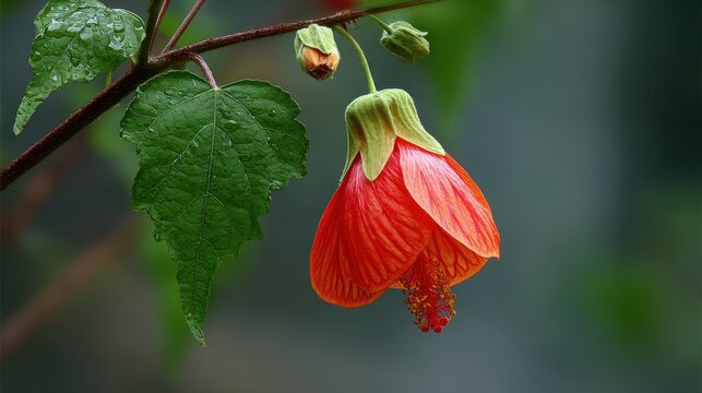 Abutilon pictum also called redvein abutilon or redvein flowering maple is a flowering plant in the Malvaceae family