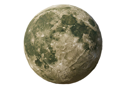 Isolated astronomical object planet surface landscape space satellite alien celestial orb