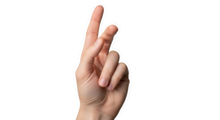 Fingers Crossed Gesture Isolated Depicting Hopeful Anticipation Wishing for Success or Luck Expressing Optimism Human Hand Making a Superstitious Sign Good Fortune Concept Fingertips Crossed Fingers