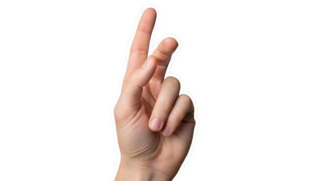 Fingers Crossed Gesture Isolated Depicting Hopeful Anticipation Wishing for Success or Luck Expressing Optimism Human Hand Making a Superstitious Sign Good Fortune Concept Fingertips Crossed Fingers