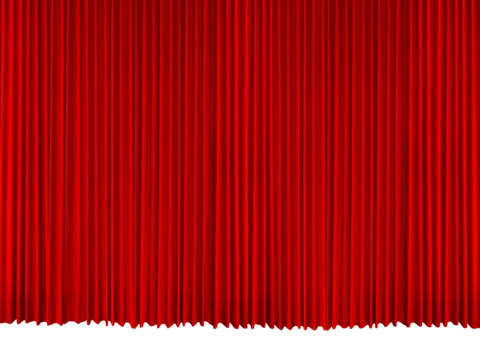 Red curtains, theater curtains PNG transparent.