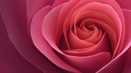 Naklejka premium Beautiful Close-Up of Delicate Pink Rose Petals in Soft Gradient Shades Creating an Elegant and Timeless Floral Composition for Background and Decoration Use