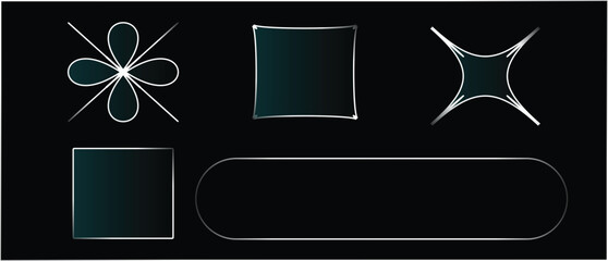 Sleek Abstract Geometric UI Elements Concept