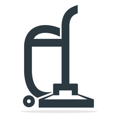 Vacuum cleaner — clean minimalist home icon.