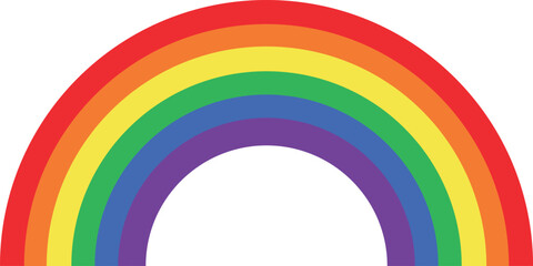Fototapeta premium Colorful rainbow illustration a vibrant spectrum of light perfect for weather concepts and cheerful designs