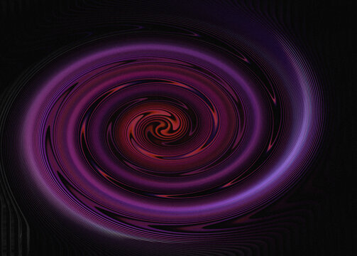 Hypnotic purple and red swirling motion abstract digital art - Powered by Adobe