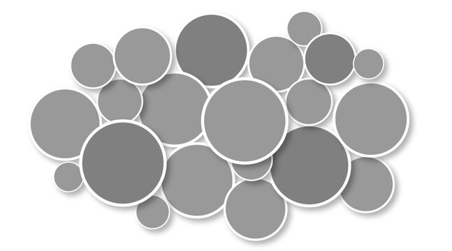 round photo collage mockup. Photo album or memory wall idea for banner, poster, mockup, flyer, brochure. vector template