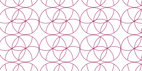 Abstract Geometric Overlapping Circle Pattern Background