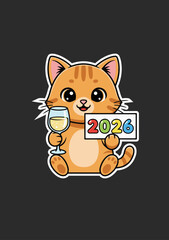 Happy New Year clip arts