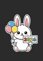 Happy New Year clip arts