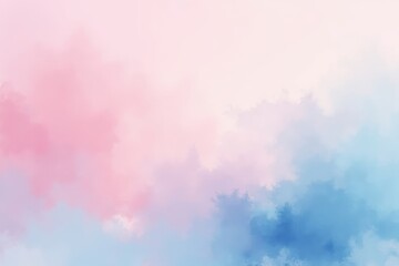 Soft pastel watercolor abstract background gentle pink and blue