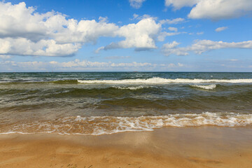 View of sea on summer day, Gdansk, Poland