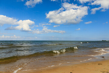 View of sea on summer day, Gdansk, Poland