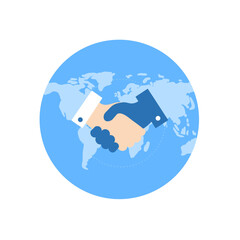 global business agreement and handshake