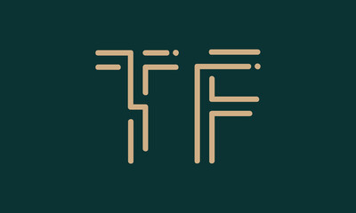 TF T tf initial logo | initial based abstract modern minimal creative logo, vector template image. luxury logotype logo, real estate homie logo. typography logo. initials logo