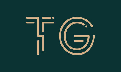 TG T tg initial logo | initial based abstract modern minimal creative logo, vector template image. luxury logotype logo, real estate homie logo. typography logo. initials logo