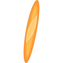 Abstract Elongated Oval Shape With Warm Orange And Yellow Gradient Colors And Transparent Background