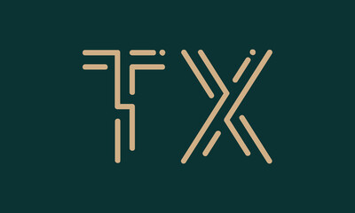 TX T tx initial logo | initial based abstract modern minimal creative logo, vector template image. luxury logotype logo, real estate homie logo. typography logo. initials logo