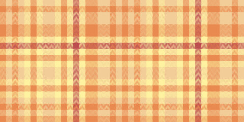 Warm plaid pattern. Textured background of intersecting lines in peach, yellow, and coral tones. Versatile for fashion, design, or rusticthemed projects.