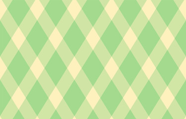Elegant pastel green and cream diamond pattern.  Perfect for backgrounds, textiles, packaging, or springsummer themed designs.