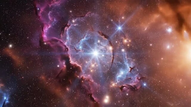 Stunning Cosmic Nebula Unveiled: A Journey Through the Universe's Celestial Wonders in Motion