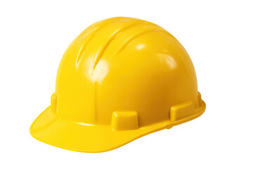 Fototapeta premium Yellow hard hat representing safety and protection in construction, industrial, and workplace environments