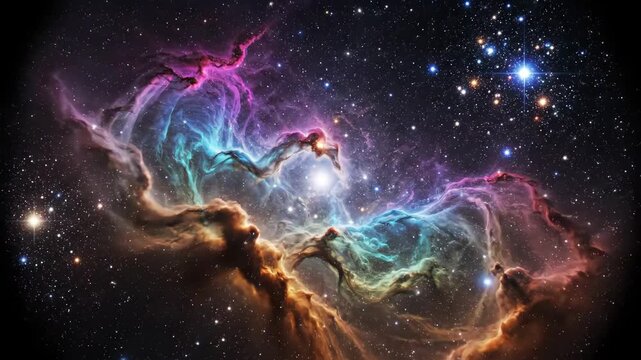 Stunning Cosmic Nebula Vista: A Journey Through Interstellar Wonders and Celestial Displays