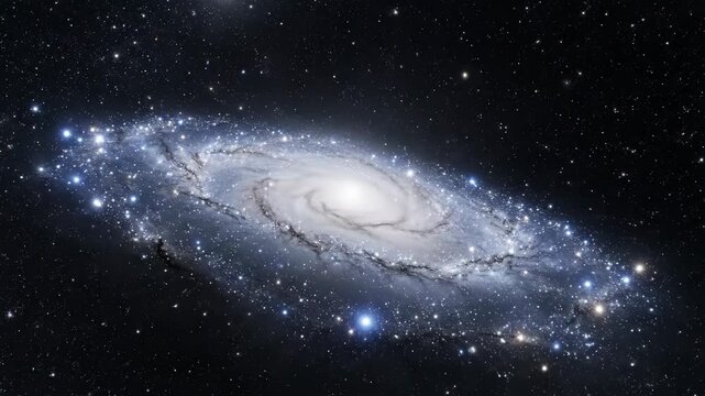 Stunning Galaxy Spiral in Deep Space: A Cosmic Odyssey Through the Universe