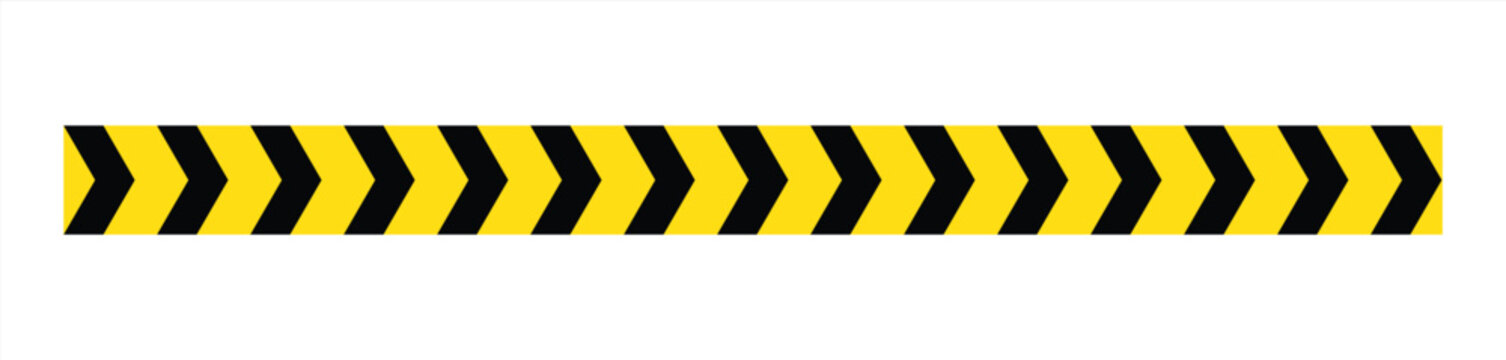 Yellow and black Caution tape set, containing danger tapes. Warning tape, under construction tapes and more vector illustration