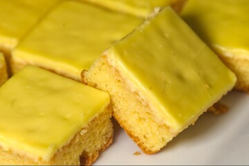 a lemon icing cake
