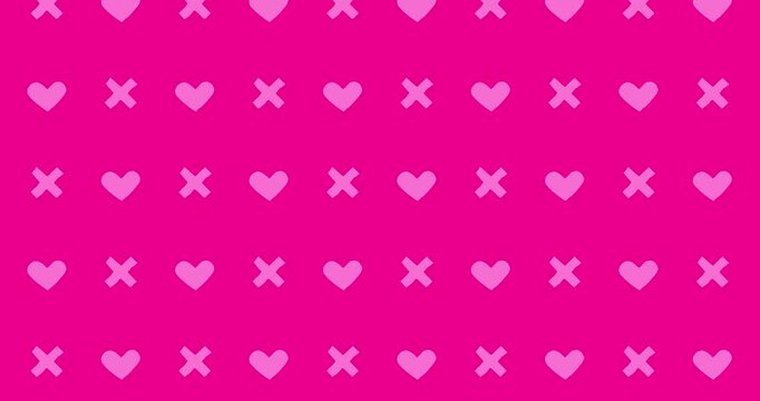 heart emo pattern pink background