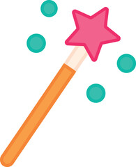 Magical star wand sparkle