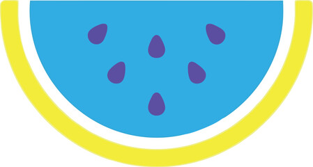 Vibrant abstract watermelon slice icon