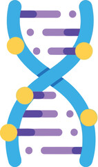 Blue dna helix illustration