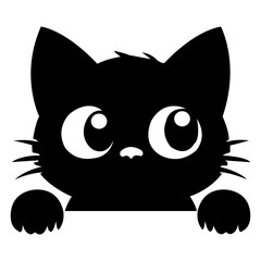 Cat Vector Silhouette 1