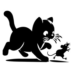 Cat Vector Silhouette 5