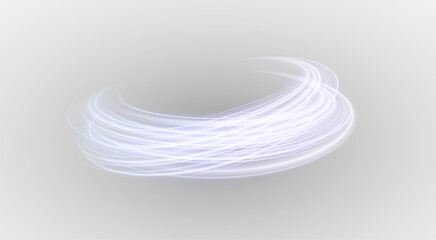 Magic twirl of energy forming a radiant tornado vortex with glowing lines. Futuristic portal of light and sparkle in a bright circular motion.