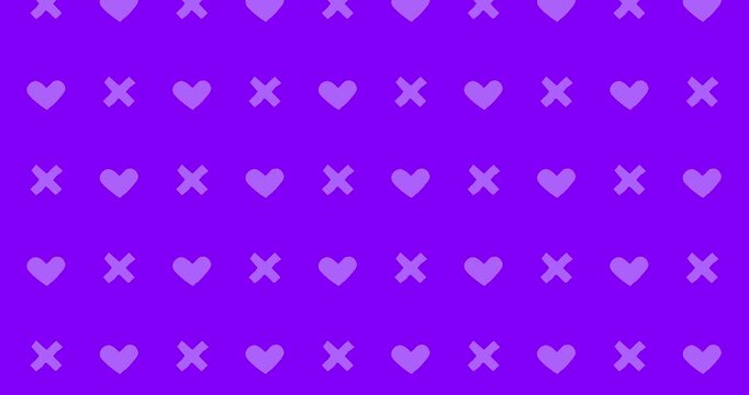 heart emo pattern purple background