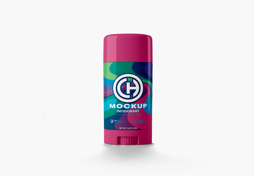 Deodorant Stick Cosmetic Product Packaging Mockup