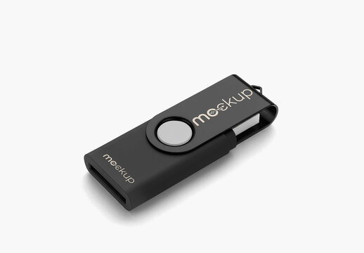 Flash Drive Swivel USB Mockup