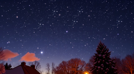 Naklejka premium starry night sky