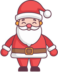 Funny Santa Claus Character Isolated PNG
