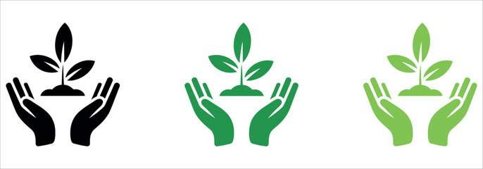 Nurturing seedling in gentle hands represents growth, care, and new beginnings in a professional, eco conscious context.
