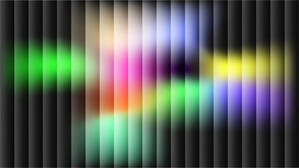 Abstract background with vibrant colors blending behind dark vertical stripes, creating a dynamic and modern design