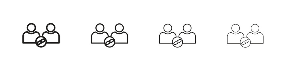 Affiliate link icon. Simple graphic element set